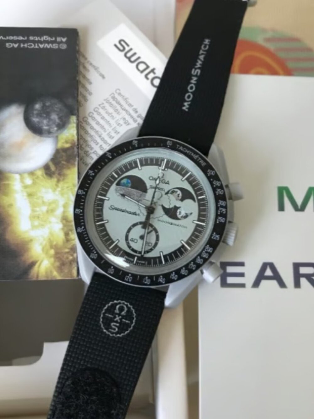 OMEGA Swatch Mission to Earthphase MoonSwatch Watch SO33M700